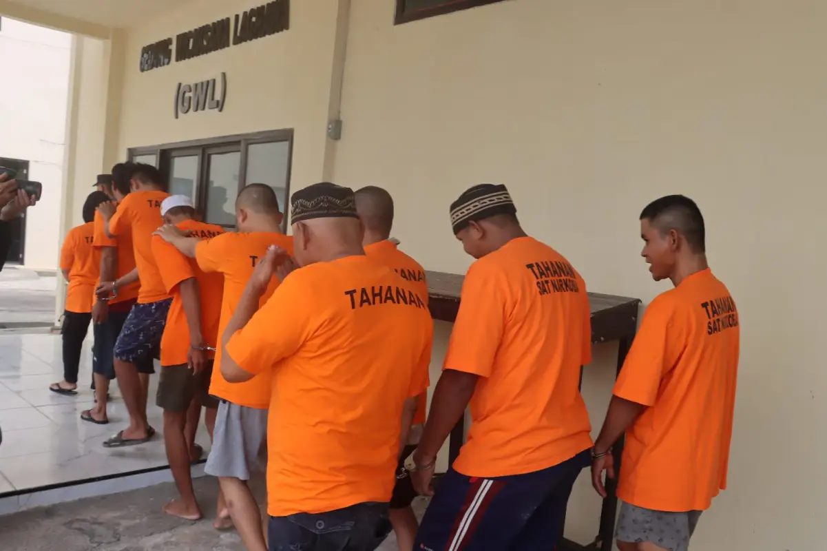 Selama dua Pekan Polres Lamsel Amankan Pelaku Judol dan TPPO