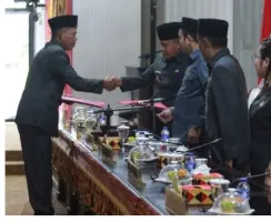 Bupati Lamsel Hadiri Sidang Paripurna DPRD pengesahan APBDP 2024